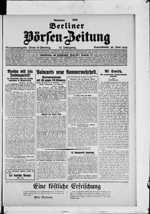 Berliner Börsen-Zeitung vom 30.06.1928