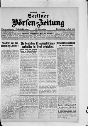 Berliner Börsen-Zeitung vom 05.07.1928