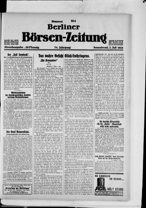 Berliner Börsen-Zeitung on Jul 7, 1928