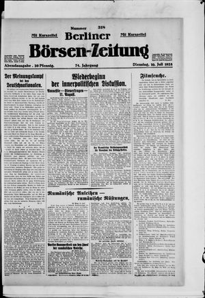Berliner Börsen-Zeitung vom 10.07.1928