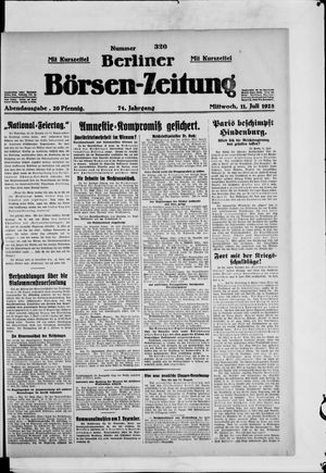 Berliner Börsen-Zeitung vom 11.07.1928