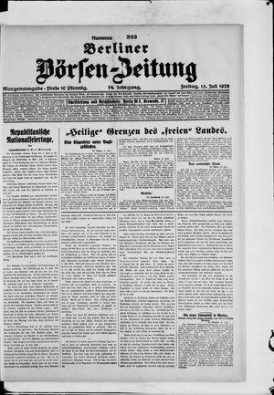Berliner Börsen-Zeitung vom 13.07.1928