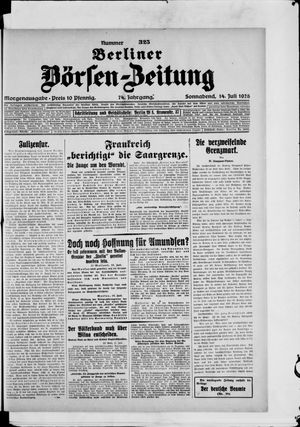 Berliner Börsen-Zeitung vom 14.07.1928