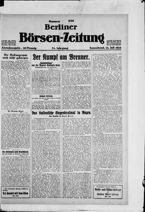 Berliner Börsen-Zeitung vom 14.07.1928