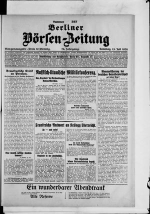 Berliner Börsen-Zeitung vom 15.07.1928