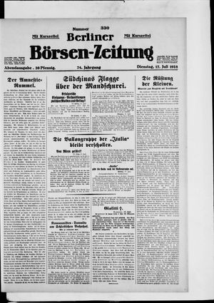 Berliner Börsen-Zeitung on Jul 17, 1928