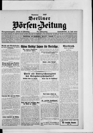 Berliner Börsen-Zeitung vom 21.07.1928