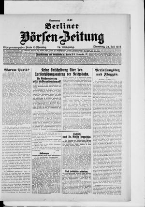 Berliner Börsen-Zeitung vom 24.07.1928