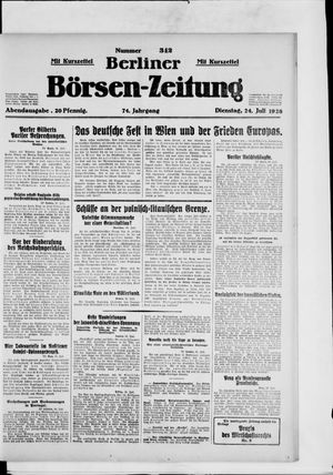 Berliner Börsen-Zeitung vom 24.07.1928