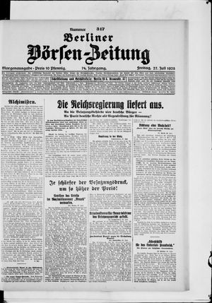 Berliner Börsen-Zeitung vom 27.07.1928