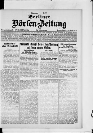 Berliner Börsen-Zeitung on Jul 28, 1928