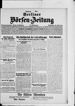 Berliner Börsen-Zeitung vom 29.07.1928