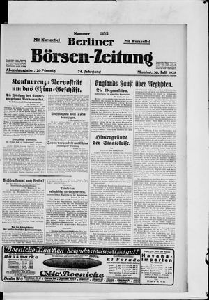 Berliner Börsen-Zeitung vom 30.07.1928