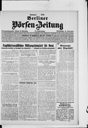 Berliner Börsen-Zeitung vom 31.07.1928