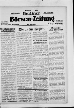 Berliner Börsen-Zeitung vom 03.08.1928