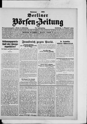 Berliner Börsen-Zeitung vom 05.08.1928