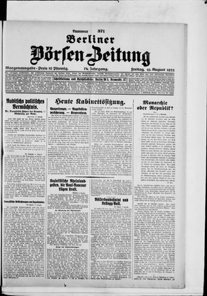 Berliner Börsen-Zeitung vom 10.08.1928