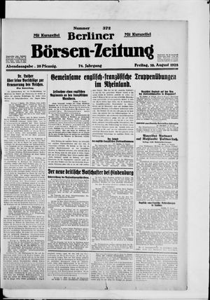 Berliner Börsen-Zeitung vom 10.08.1928