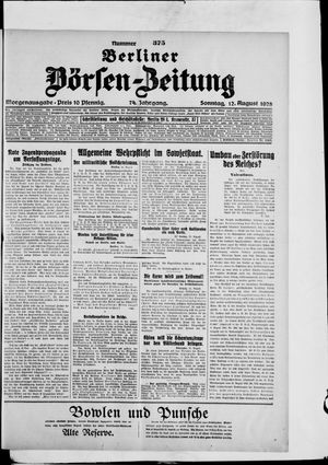 Berliner Börsen-Zeitung vom 12.08.1928