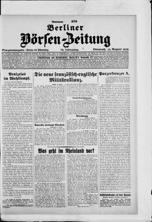 Berliner Börsen-Zeitung vom 15.08.1928