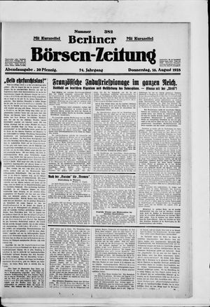 Berliner Börsen-Zeitung vom 16.08.1928