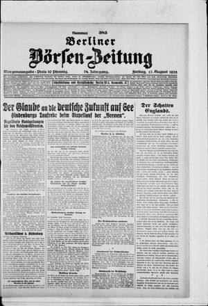 Berliner Börsen-Zeitung vom 17.08.1928
