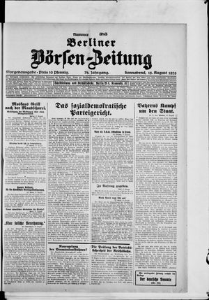 Berliner Börsen-Zeitung vom 18.08.1928