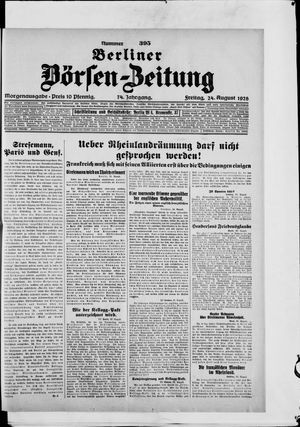 Berliner Börsen-Zeitung vom 24.08.1928