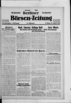 Berliner Börsen-Zeitung vom 24.08.1928