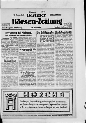 Berliner Börsen-Zeitung vom 27.08.1928