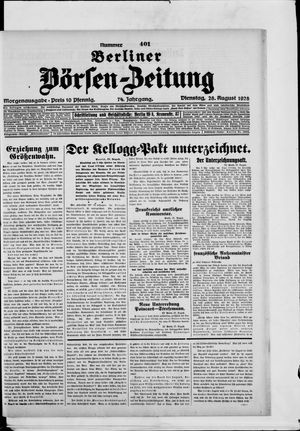 Berliner Börsen-Zeitung vom 28.08.1928