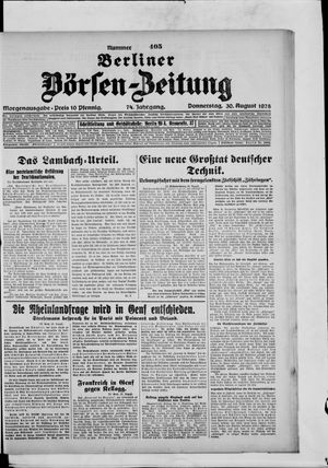 Berliner Börsen-Zeitung vom 30.08.1928