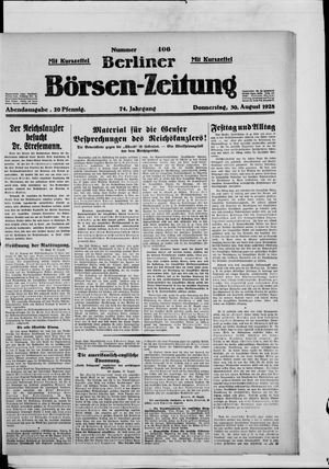 Berliner Börsen-Zeitung vom 30.08.1928