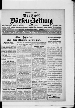 Berliner Börsen-Zeitung on Sep 19, 1928