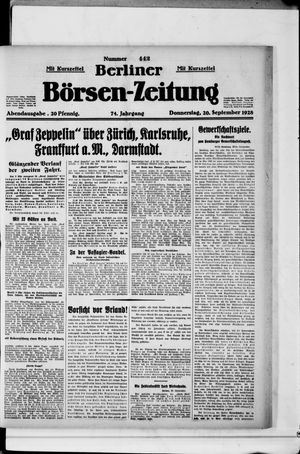 Berliner Börsen-Zeitung vom 20.09.1928