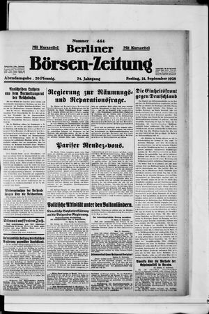 Berliner Börsen-Zeitung vom 21.09.1928