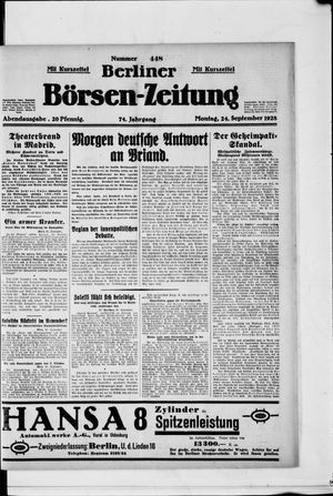 Berliner Börsen-Zeitung vom 24.09.1928