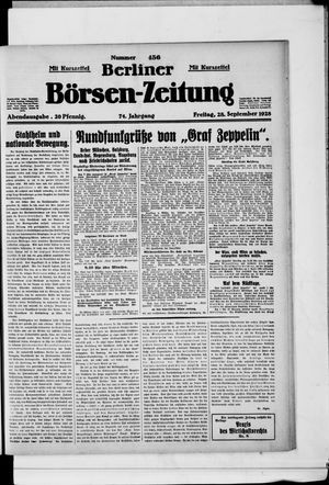 Berliner Börsen-Zeitung vom 28.09.1928