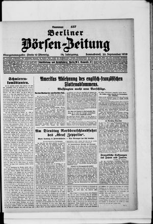 Berliner Börsen-Zeitung on Sep 29, 1928