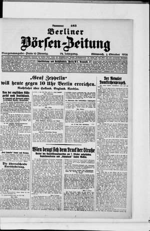 Berliner Börsen-Zeitung vom 03.10.1928