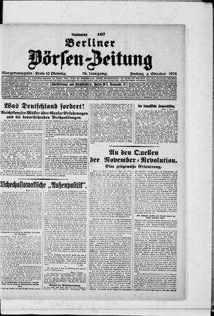 Berliner Börsen-Zeitung vom 05.10.1928