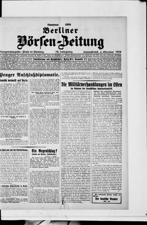Berliner Börsen-Zeitung vom 06.10.1928