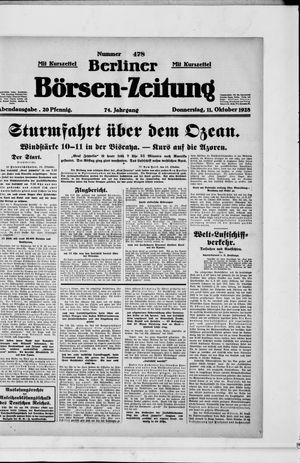 Berliner Börsen-Zeitung vom 11.10.1928