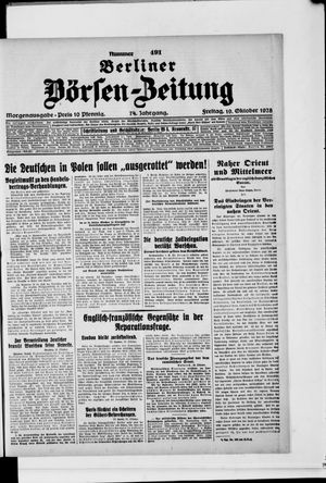 Berliner Börsen-Zeitung vom 19.10.1928