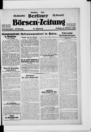Berliner Börsen-Zeitung vom 26.10.1928