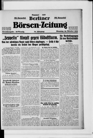 Berliner Börsen-Zeitung vom 30.10.1928