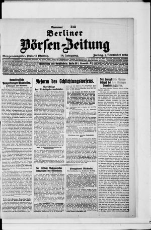 Berliner Börsen-Zeitung vom 02.11.1928
