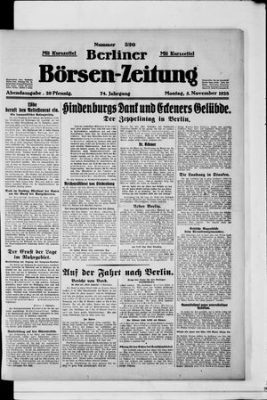 Berliner Börsen-Zeitung vom 05.11.1928