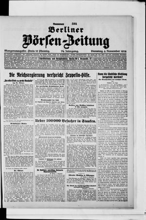 Berliner Börsen-Zeitung vom 06.11.1928