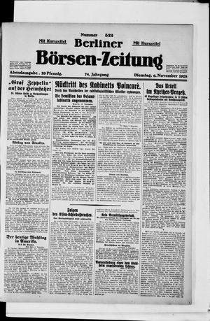 Berliner Börsen-Zeitung vom 06.11.1928